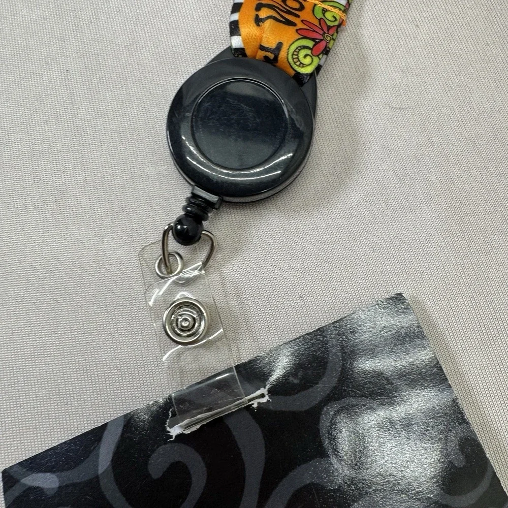 NWT Suzy Toronto Orange Wild Wacky Wonderful Woman Lanyard‎ Badge Holder